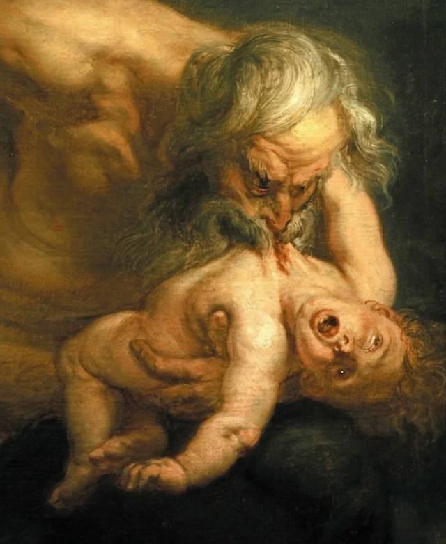 Франсиско Гойя. Сатурн, пожирающий своего сына (фрагмент). 1819-1823