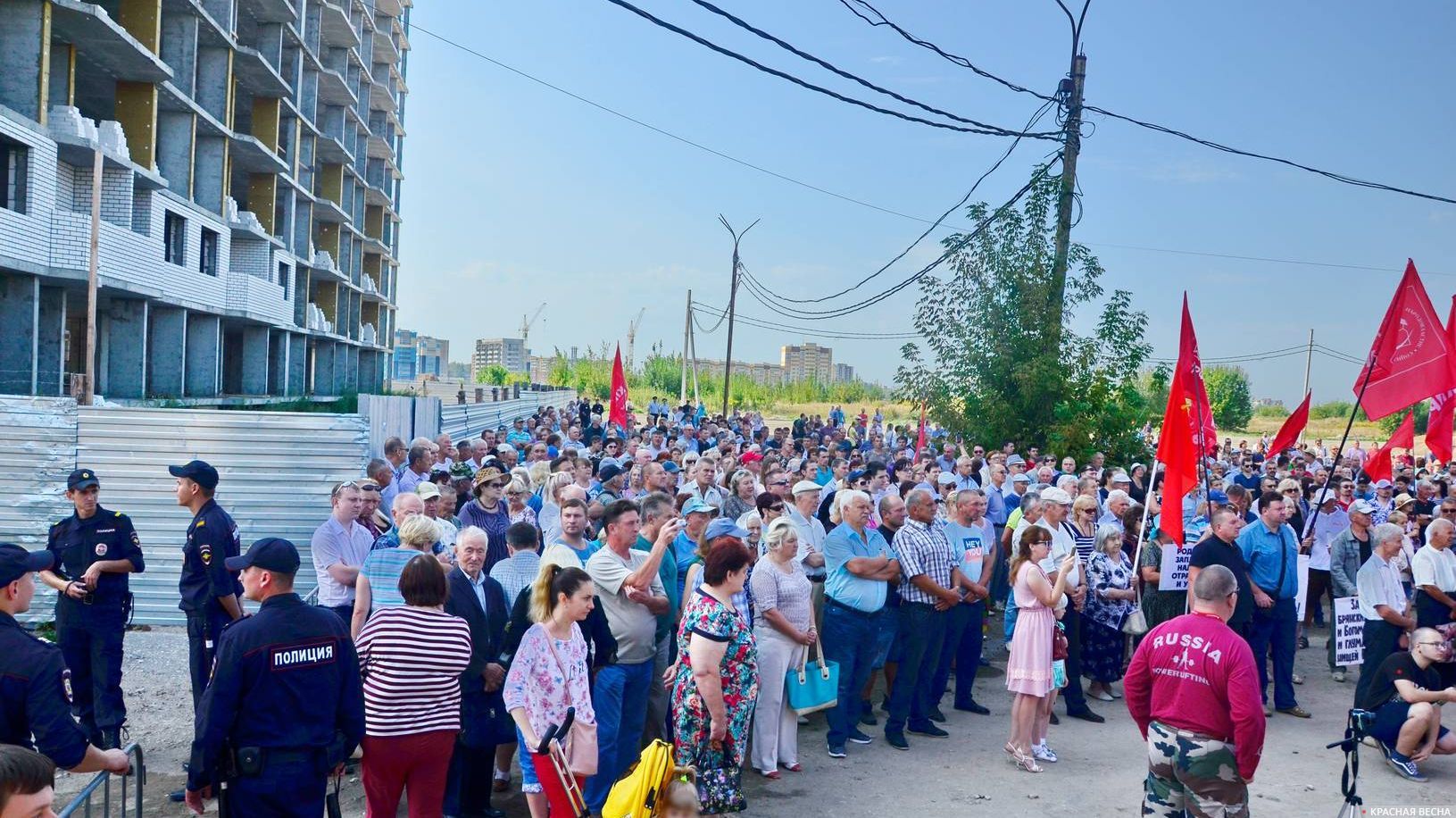 Брянск. Митинг против пенсионной реформы 2 сентября 2018 года