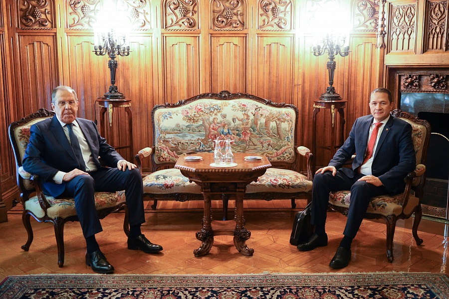 Встреча главы МИД РФ Сергея Лаврова с главой МИД Венесуэлы Карлосом Фариа