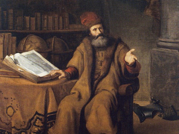 Корнелиус Бисшоп. Ученый в своем кабинете (фрагмент). 1655