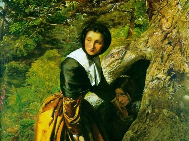 Джон Эверетт Милле. Убежище для роялиста. Фрагмент