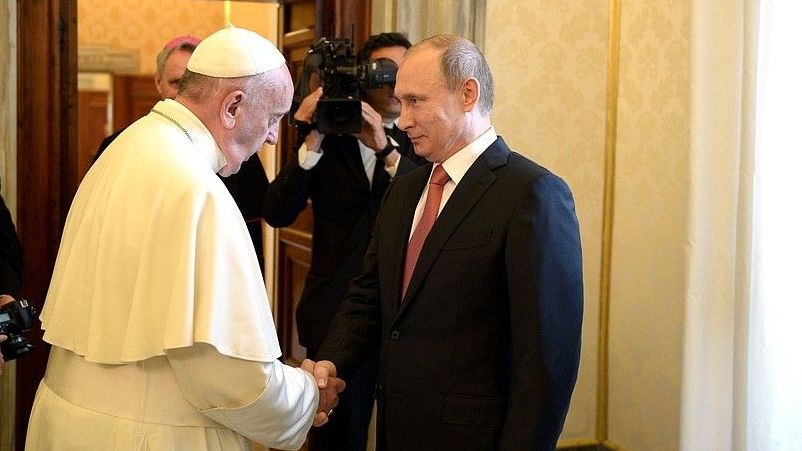 Встреча с Папой Римским Франциском Президент России