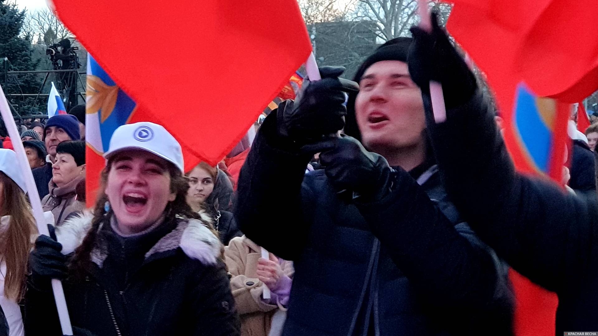 Митинг-концерт в честь воссоединения Крыма с Россией в Севастополе