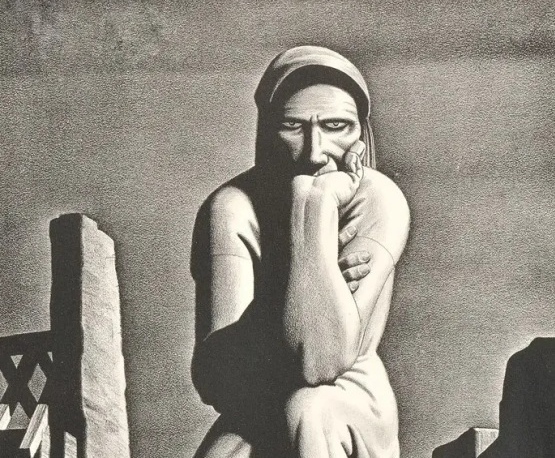 Рокуэлл Кент. Европа. Фрагмент. 1946