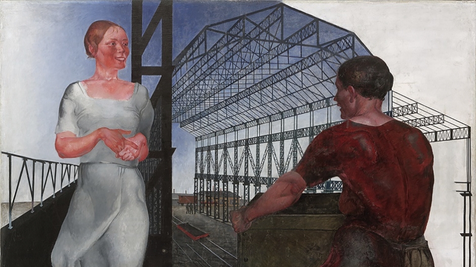 Александр Дейнека. На стройке новых цехов. 1926