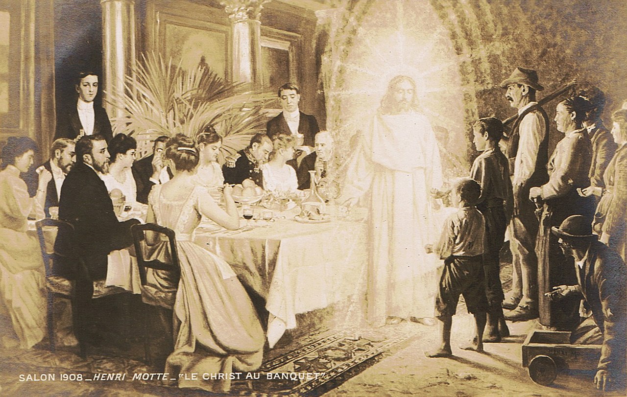 Анри-Поль Мотт. Христос на банкете. 1908