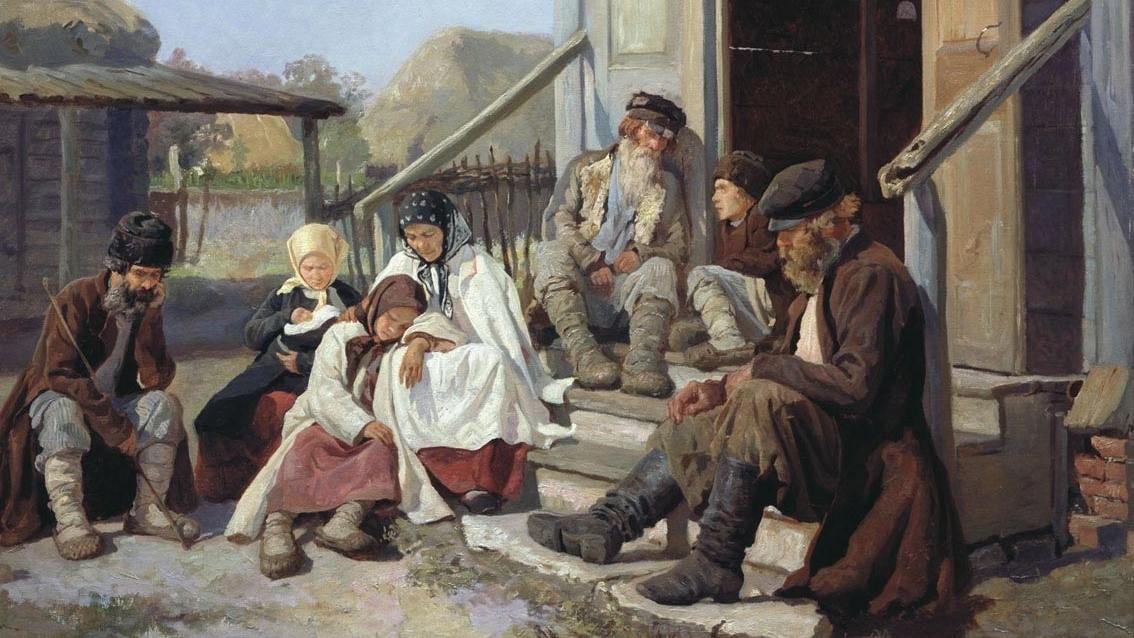 Николай Загорский. У земской больницы. 1880-е гг