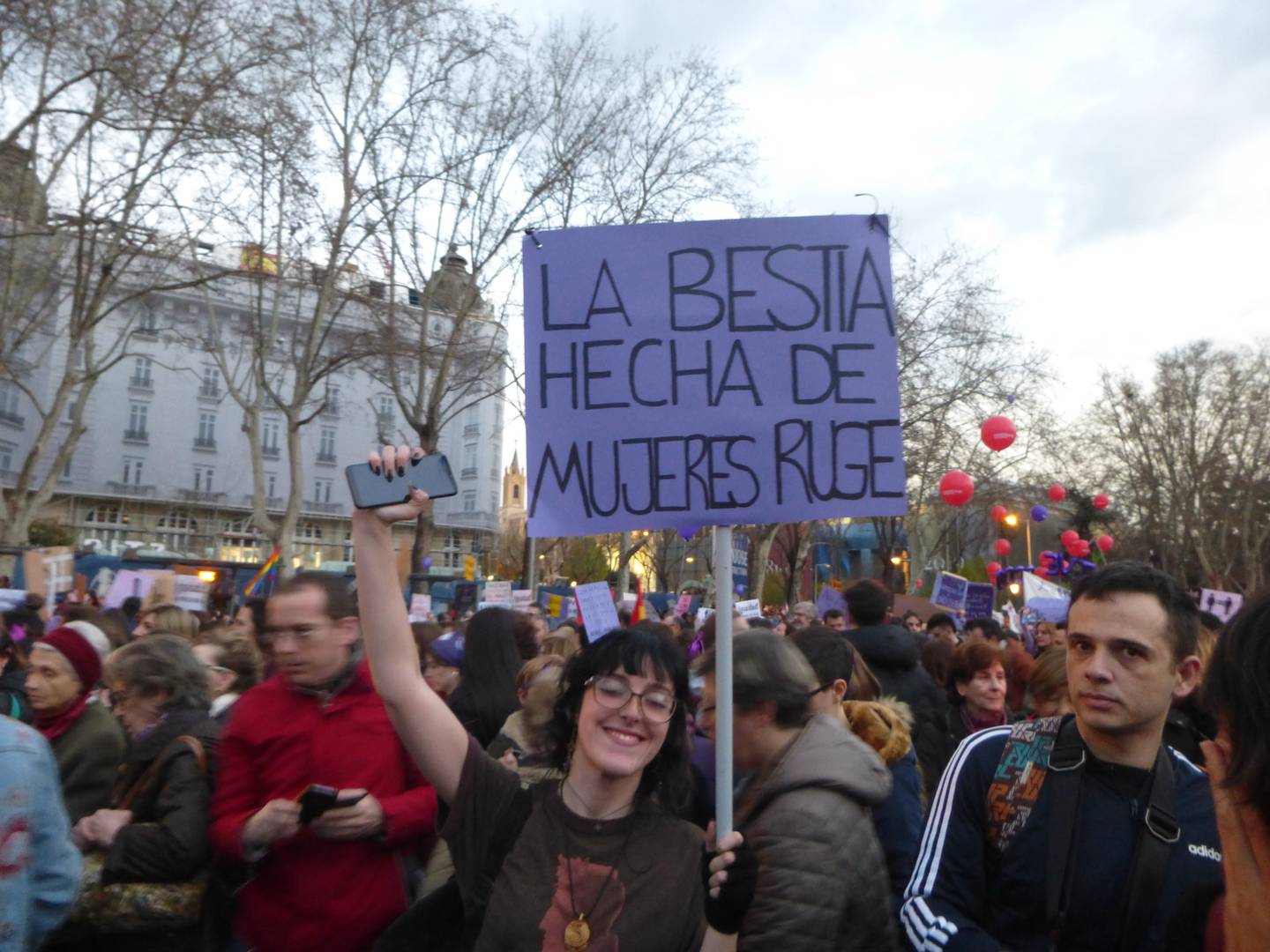Мадрид. Манифестация 8 марта 2019 г.