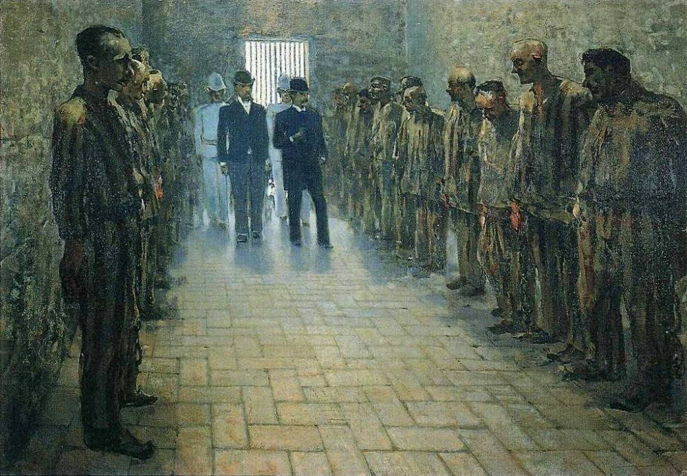 Телемако Синьорини. Тюрьма в Портоферрайо. 1894