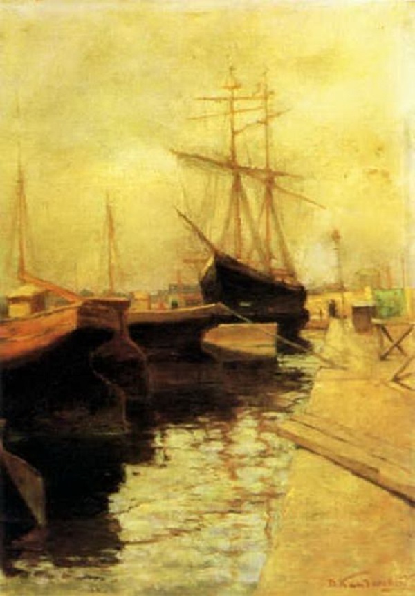 Василий Кандинский. Одесса. Порт. 1898