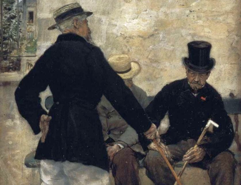 Рафаэлли Жан-Франсуа. Разговоры об оружии и политике (Ветераны). 1884