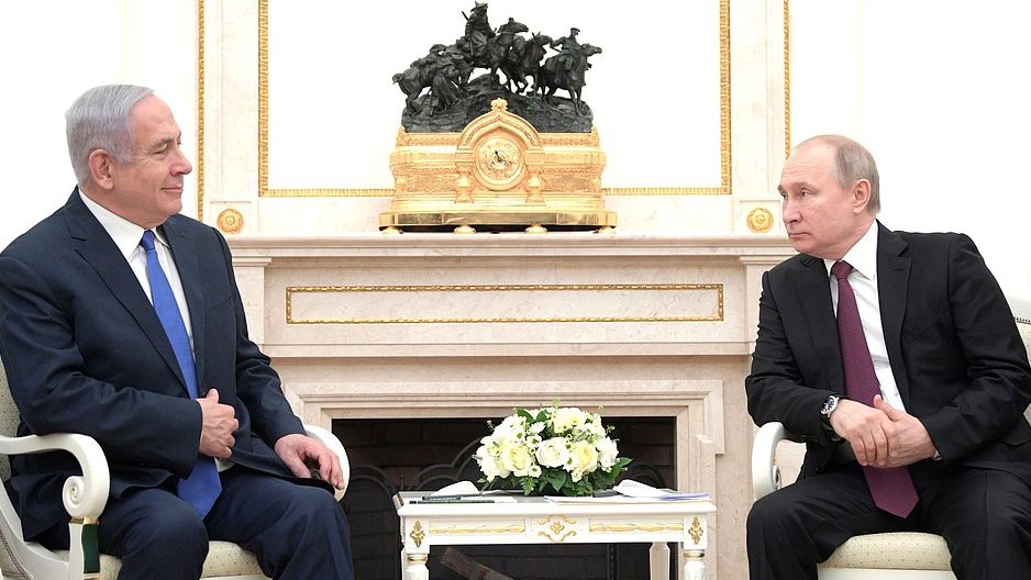 Владимир Путин и премьер-министра Государства Израиль Биньямина Нетаньяху