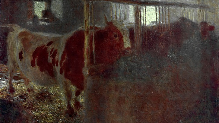 Густав Климт. Корова в стойле. 1899 год