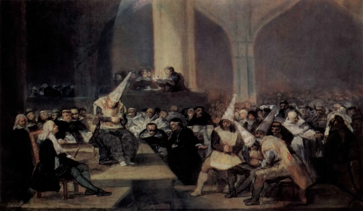 Франсиско Гойя. Трибунал инквизиции. 1814