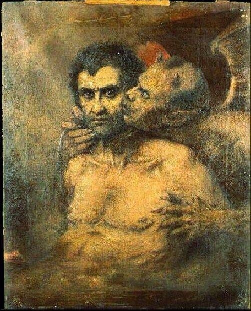 Бенуа-Гермогаст Молин. Иуда и Сатана. 1880 год